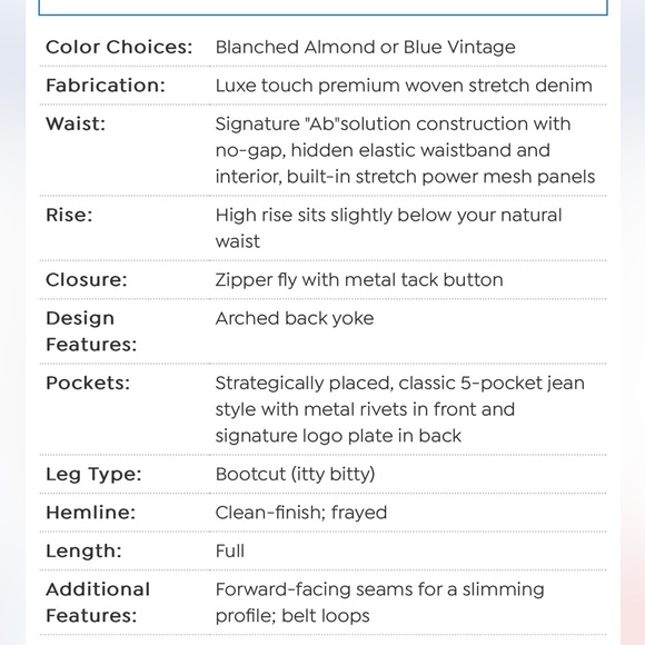 Democracy Blanch Almond Luxe Touch High Rise Itty Bitty More Boot Jeans - Picture 12 of 13